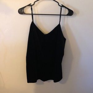 Black velvet tank